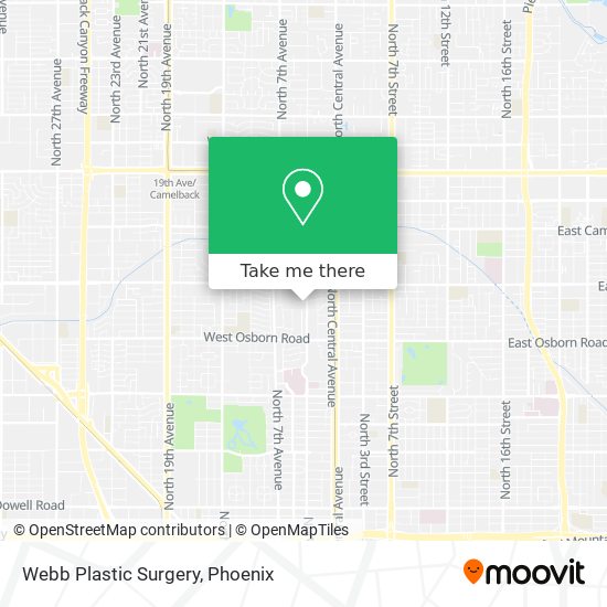 Webb Plastic Surgery map