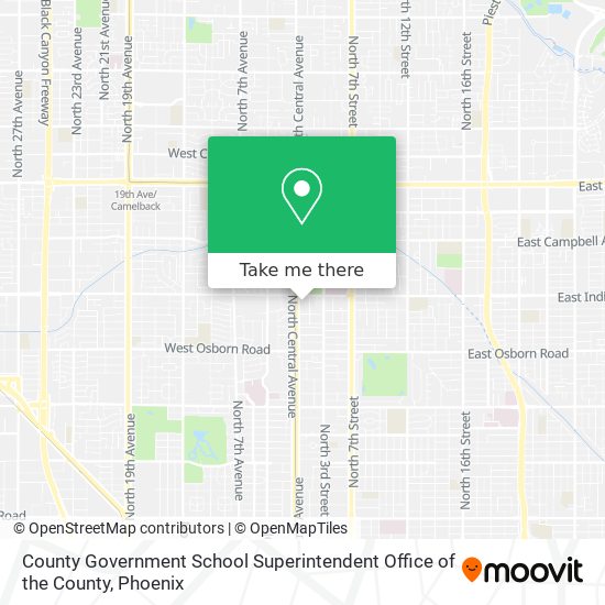 Mapa de County Government School Superintendent Office of the County