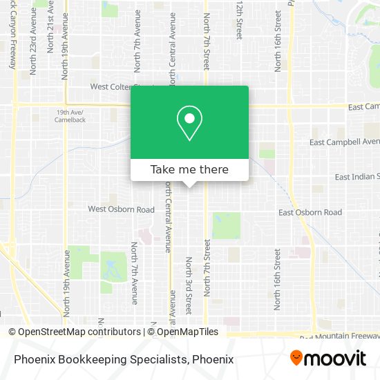 Phoenix Bookkeeping Specialists map
