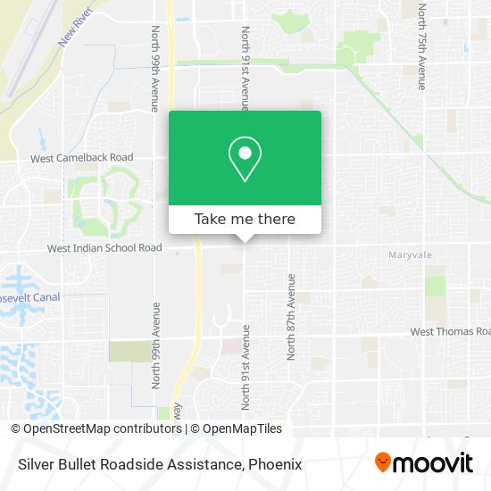 Mapa de Silver Bullet Roadside Assistance