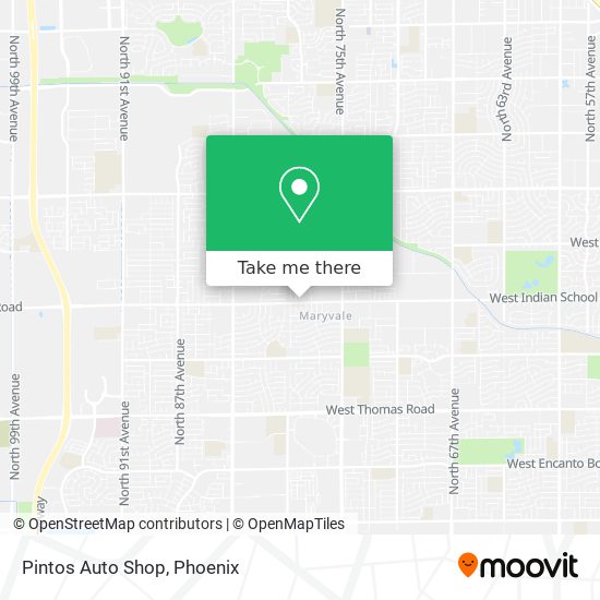 Pintos Auto Shop map