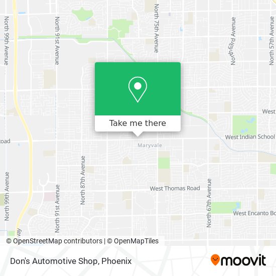 Don's Automotive Shop map