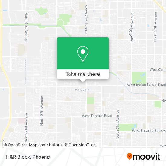 H&R Block map