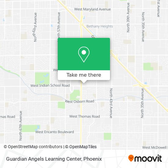 Guardian Angels Learning Center map