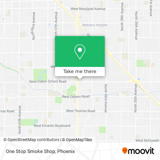 One Stop Smoke Shop map