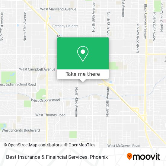 Best Insurance & Finaincial Services map