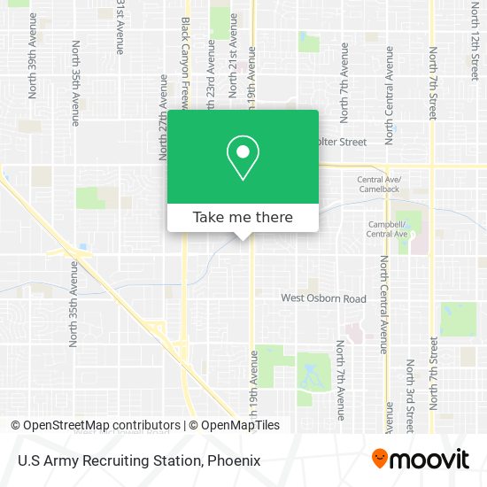 U.S Army Recruiting Station map