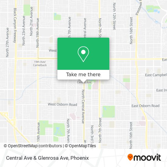Mapa de Central Ave & Glenrosa Ave