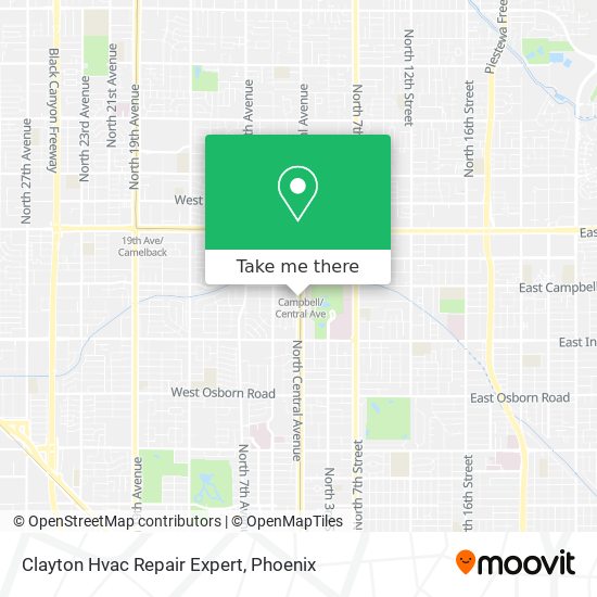 Clayton Hvac Repair Expert map