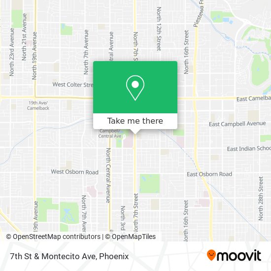 7th St & Montecito Ave map