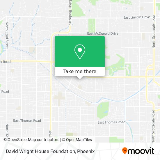 David Wright House Foundation map