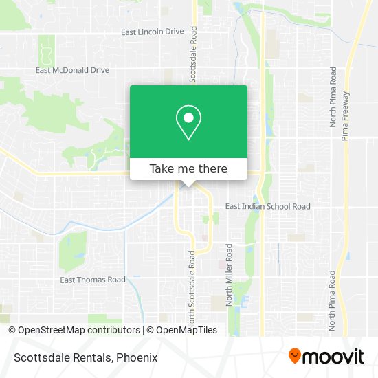 Scottsdale Rentals map