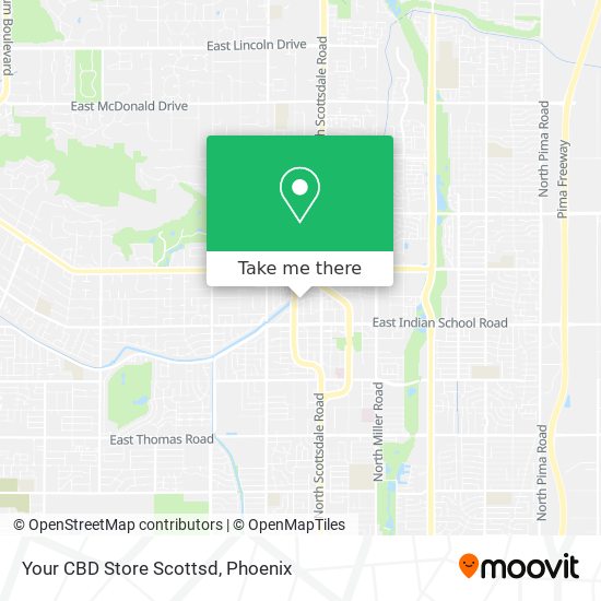 Mapa de Your CBD Store Scottsd