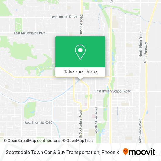 Scottsdale Town Car & Suv Transportation map