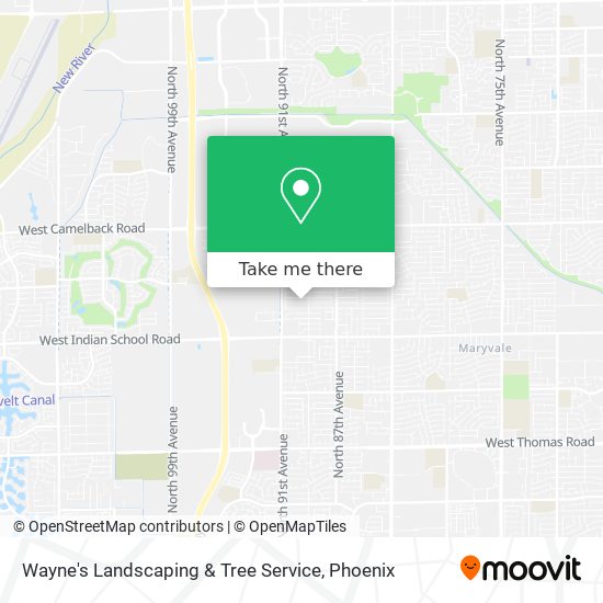 Mapa de Wayne's Landscaping & Tree Service