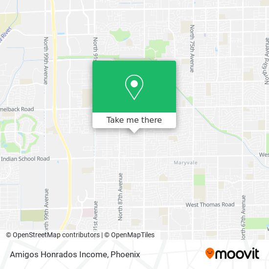 Amigos Honrados Income map