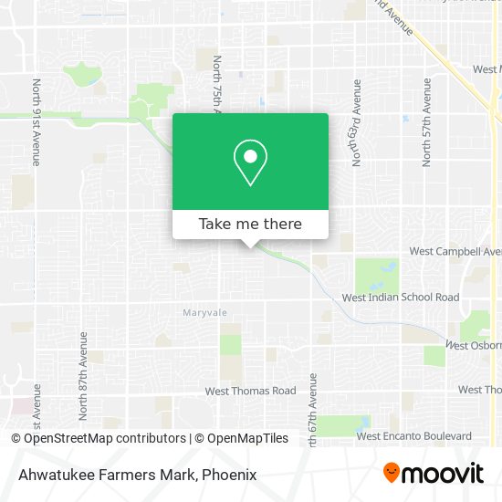 Mapa de Ahwatukee Farmers Mark