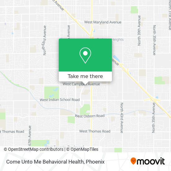 Come Unto Me Behavioral Health map