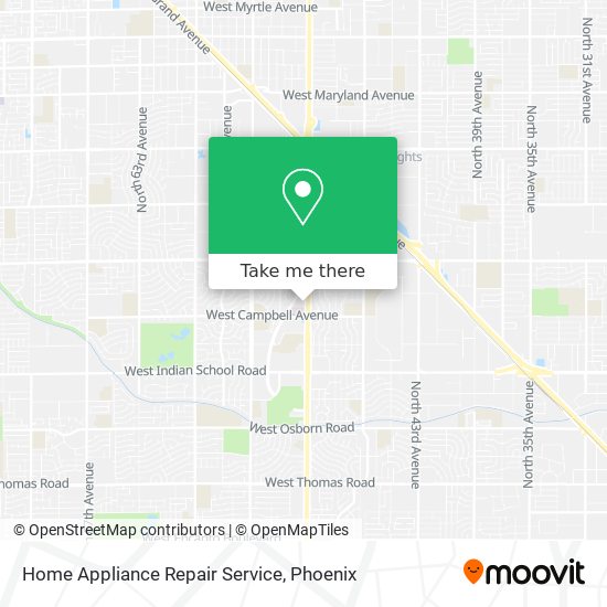 Home Appliance Repair Service map