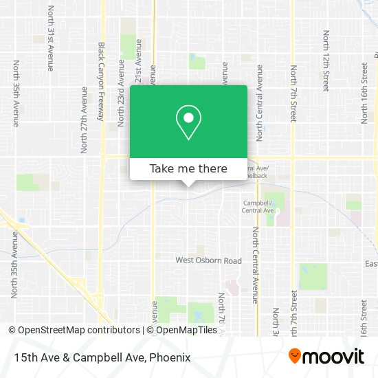 15th Ave & Campbell Ave map