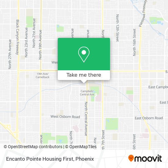 Mapa de Encanto Pointe Housing First