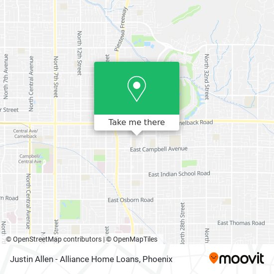 Justin Allen - Alliance Home Loans map