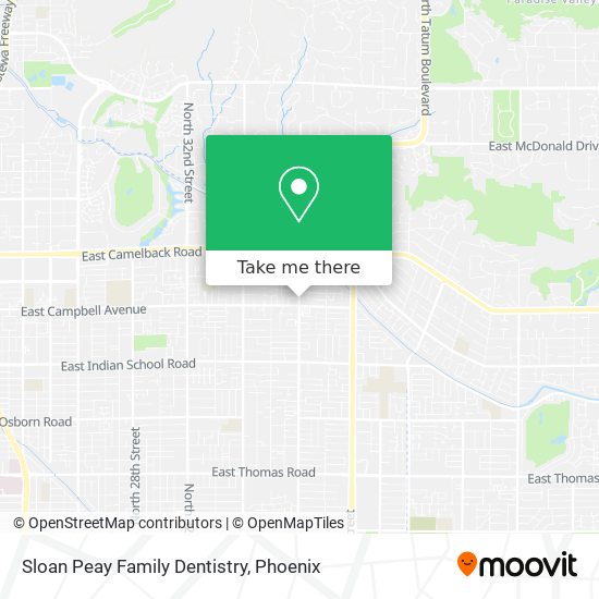 Sloan Peay Family Dentistry map