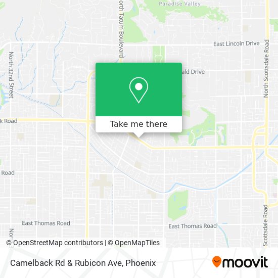 Camelback Rd & Rubicon Ave map