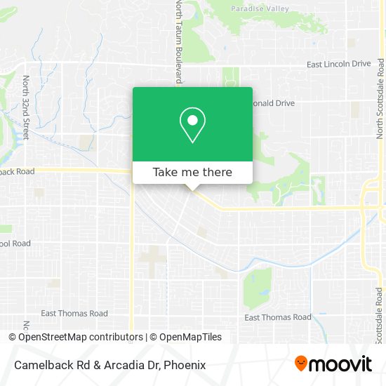 Camelback Rd & Arcadia Dr map