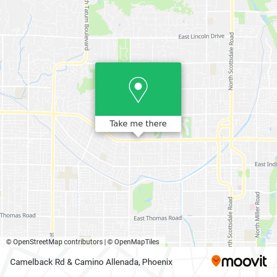 Camelback Rd & Camino Allenada map