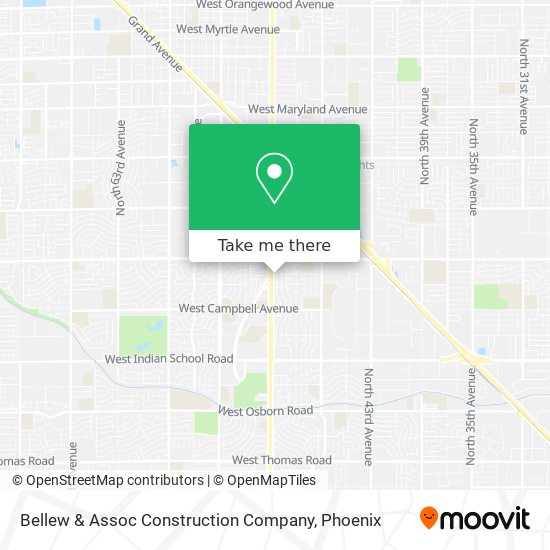 Bellew & Assoc Construction Company map