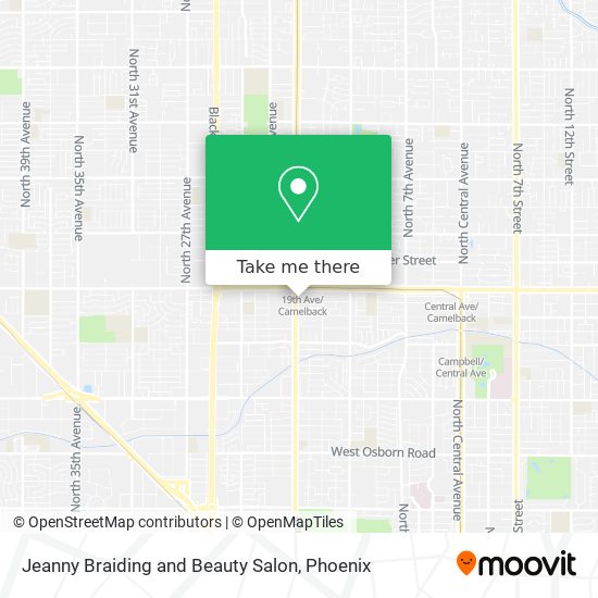 Mapa de Jeanny Braiding and Beauty Salon