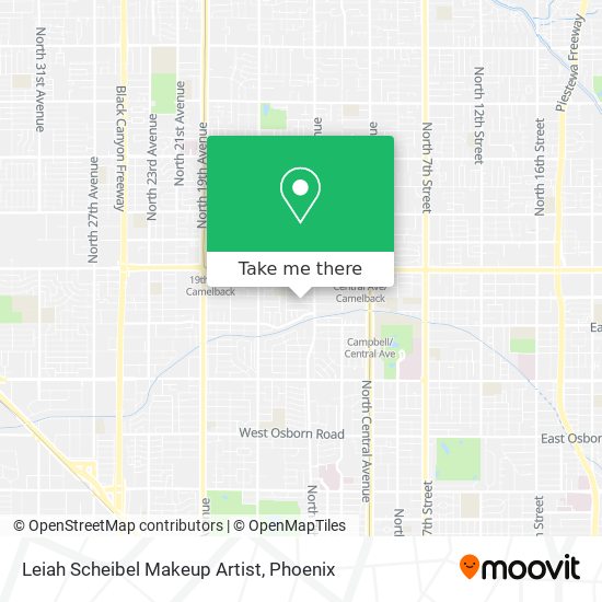 Mapa de Leiah Scheibel Makeup Artist