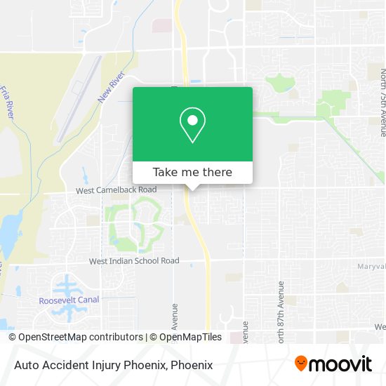 Auto Accident Injury Phoenix map