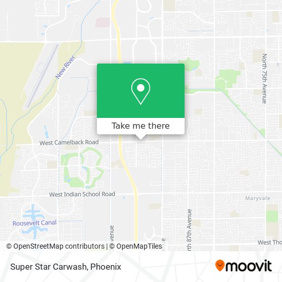 Super Star Carwash map