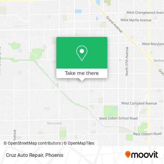 Cruz Auto Repair map