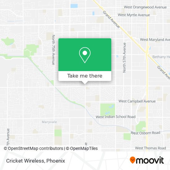 Cricket Wireless map