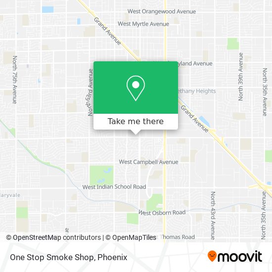 One Stop Smoke Shop map
