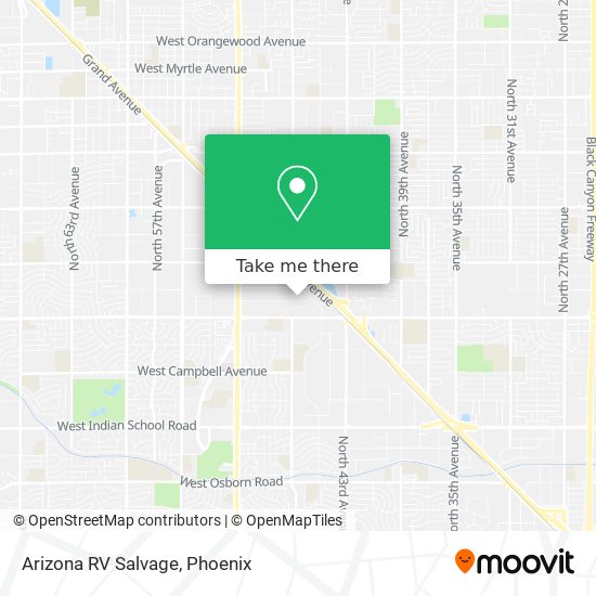 Mapa de Arizona RV Salvage