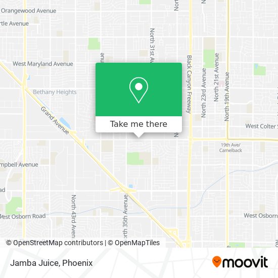 Jamba Juice map