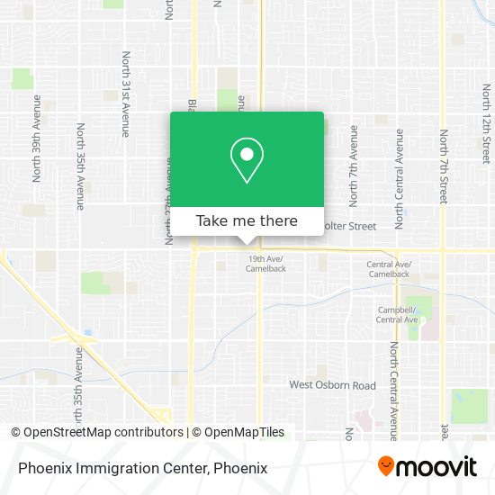 Mapa de Phoenix Immigration Center
