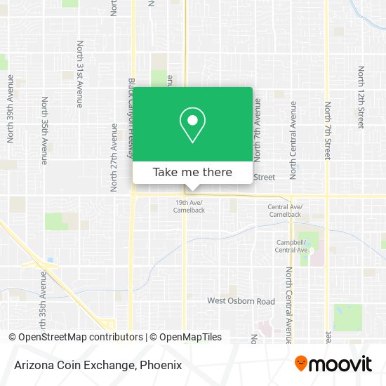 Arizona Coin Exchange map