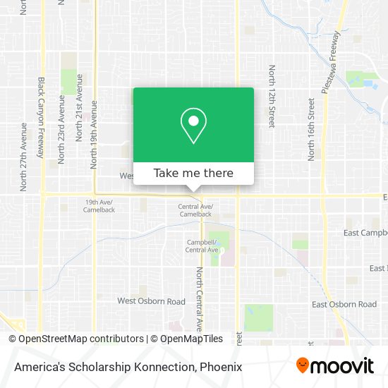 America's Scholarship Konnection map