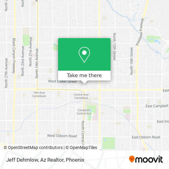 Jeff Dehmlow, Az Realtor map