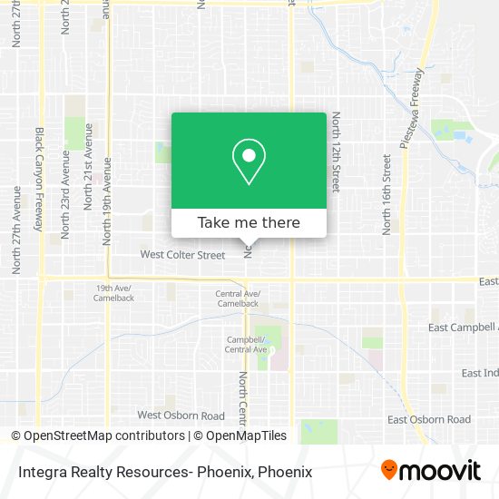 Integra Realty Resources- Phoenix map