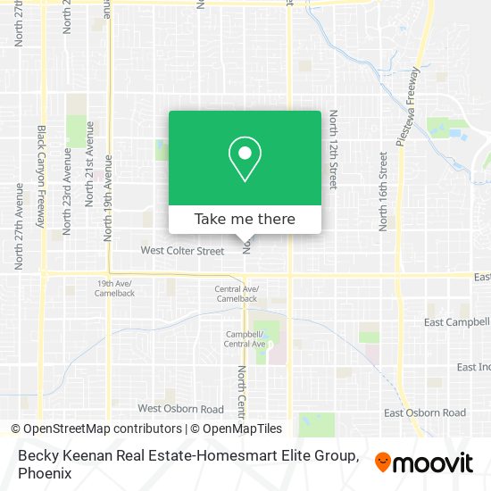 Mapa de Becky Keenan Real Estate-Homesmart Elite Group