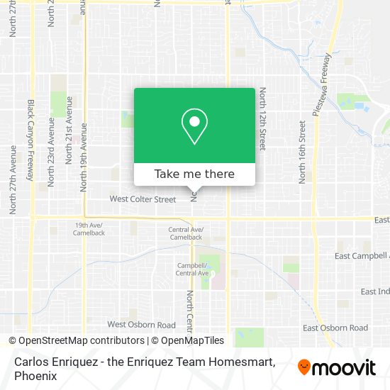 Carlos Enriquez - the Enriquez Team Homesmart map