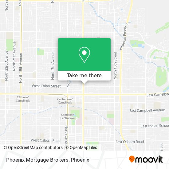 Mapa de Phoenix Mortgage Brokers