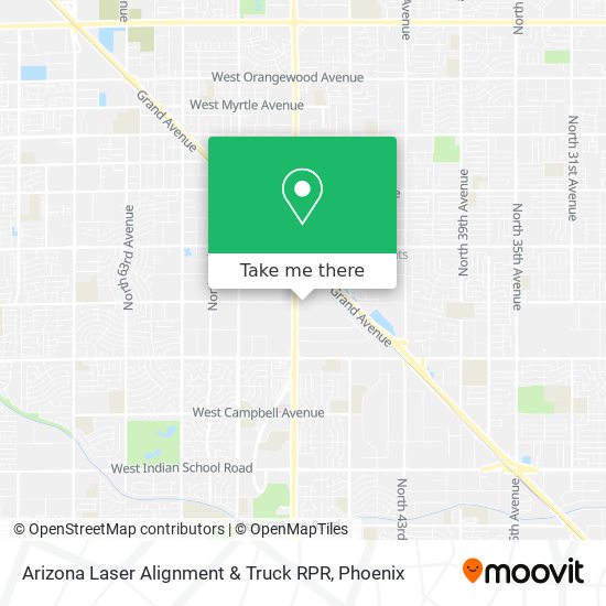 Mapa de Arizona Laser Alignment & Truck RPR