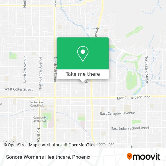 Mapa de Sonora Women's Healthcare